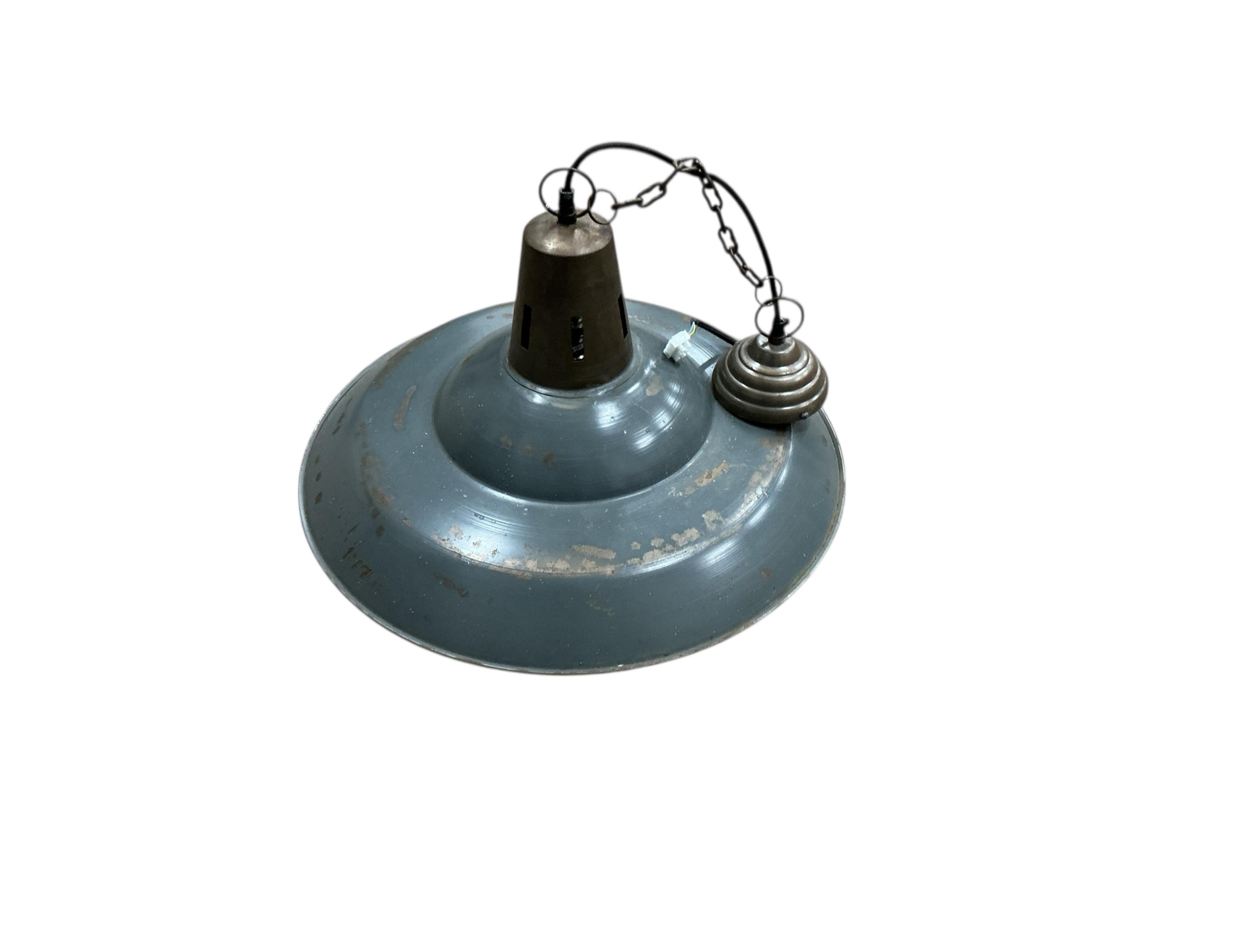 An Industrial style ceiling light, diameter 48cm, height 24cm